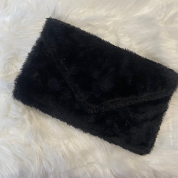 Bags Black Fur Clutch Poshmark